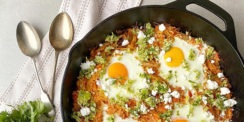 Winter Veg with Baked Egg