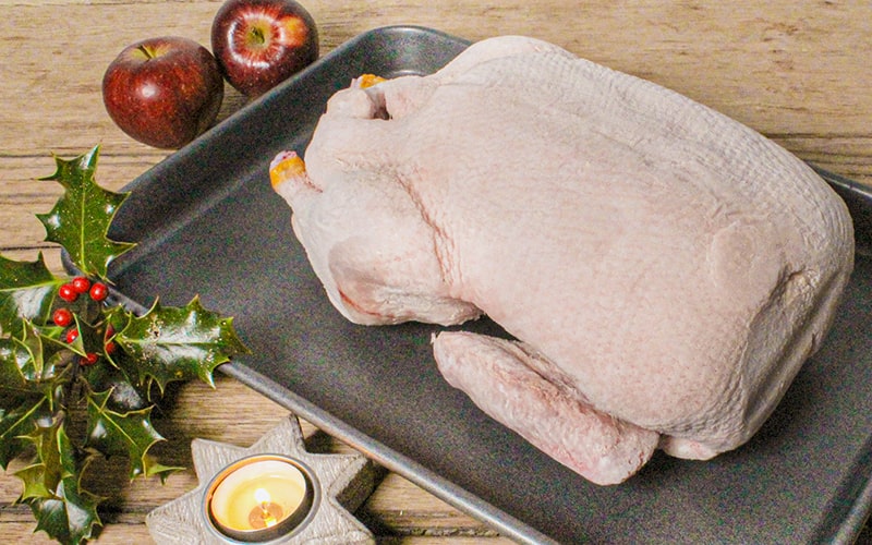 organic Christmas duck