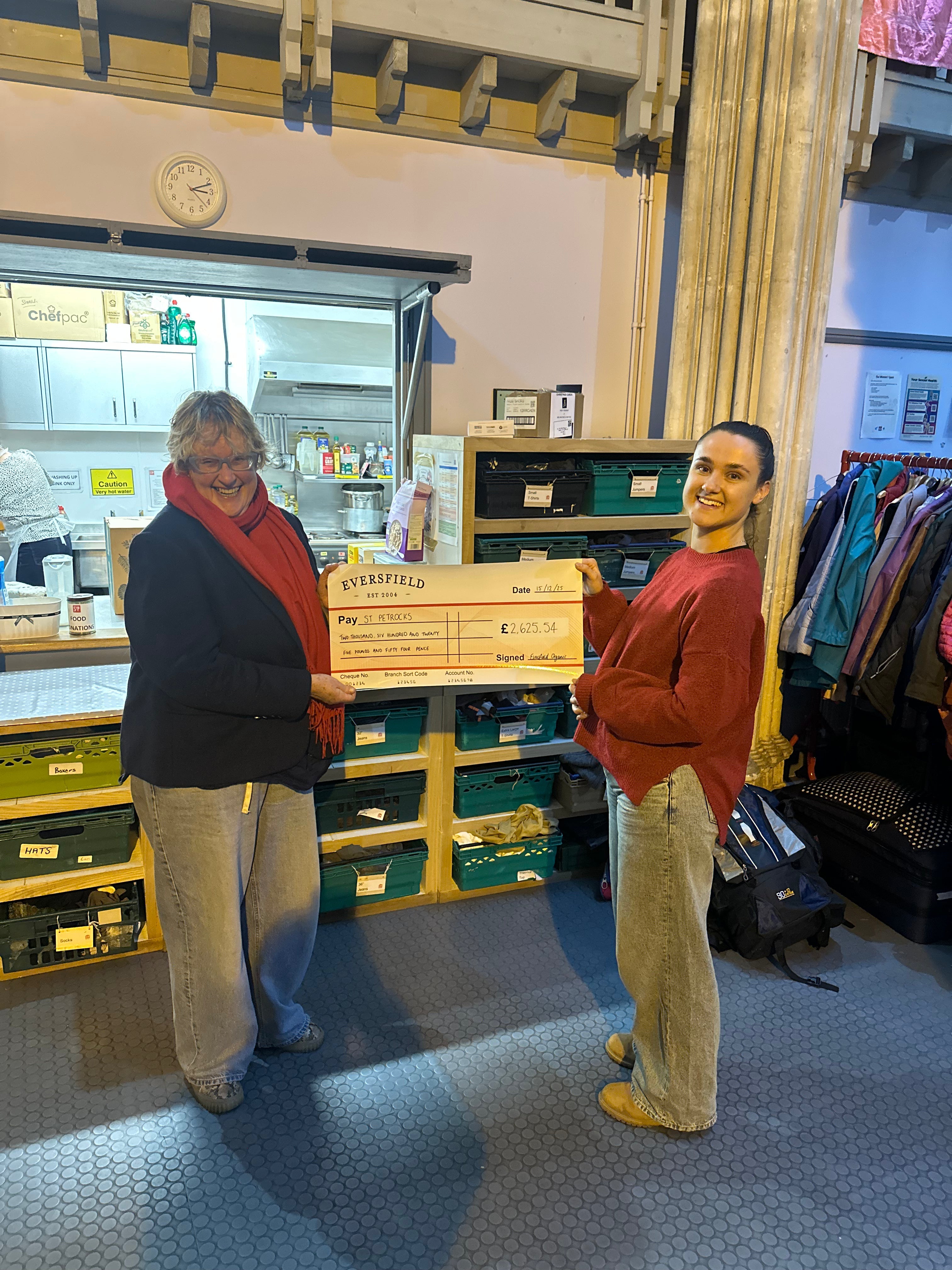 Your Generosity Raised £2,625.54 for St Petrock’s Charity