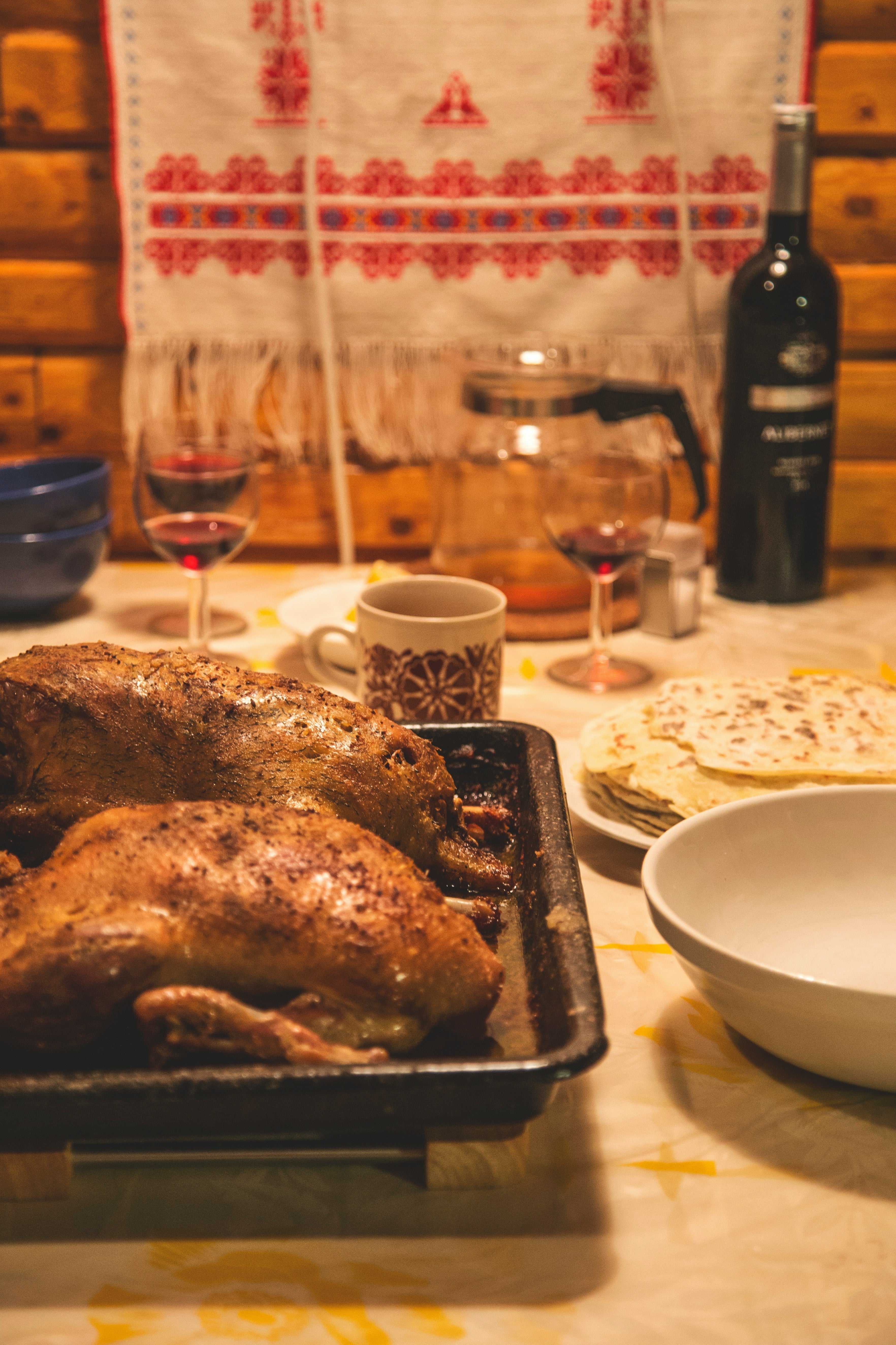 Whole Roast Organic Duck with Apricot & Thyme Glaze