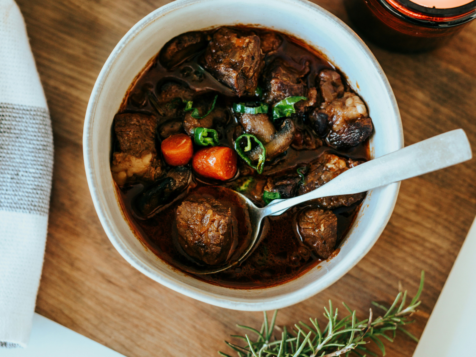 Slow-Cooked Lamb & Rosemary Stew