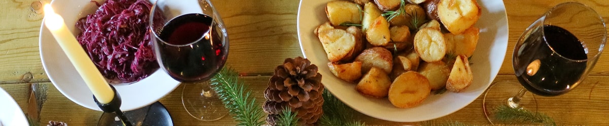 Christmas fruit and veg