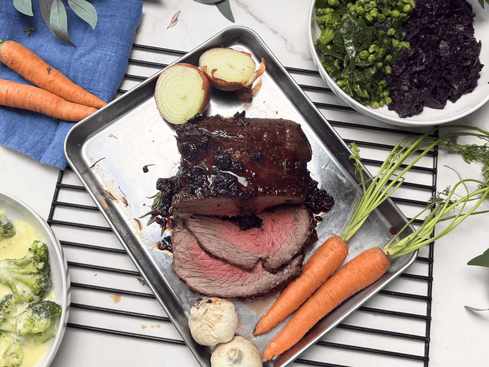 Eversfield Organic Beef Organic Balsamic, Black Cherry & Garlic Glazed Beef Topside 1kg Roasting Joint