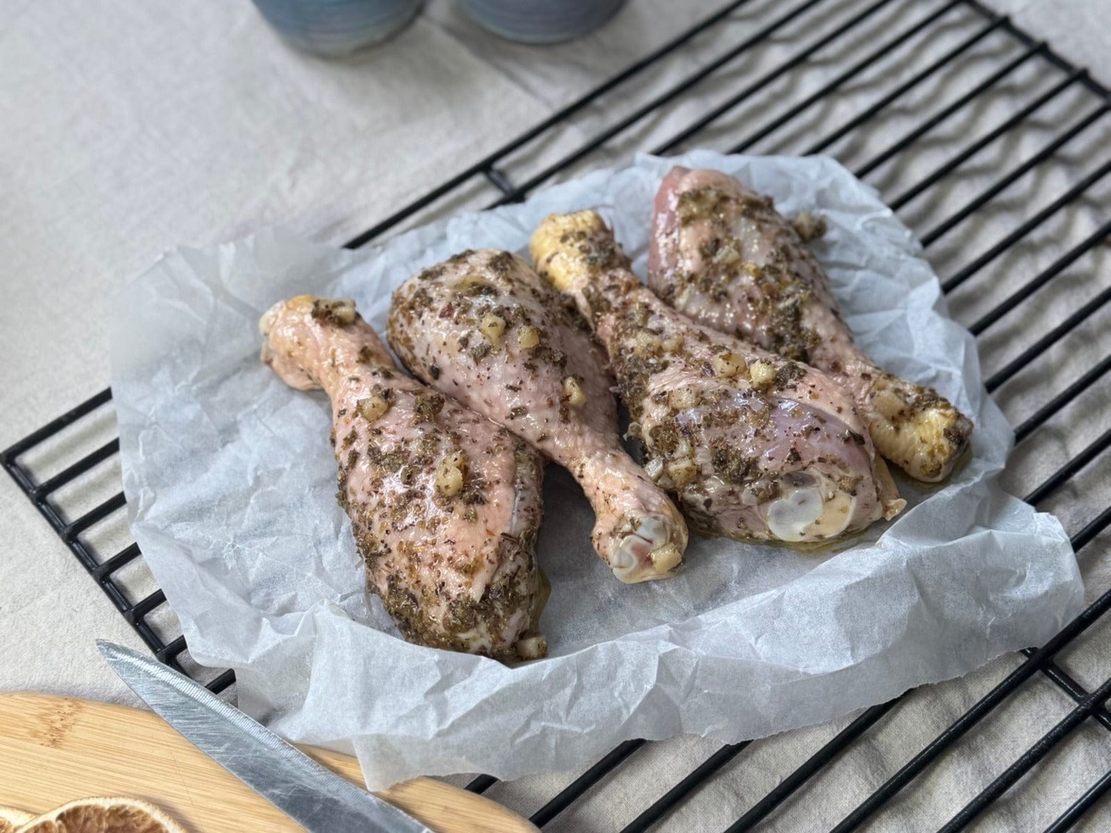 Eversfield Organic Chicken Lemon & Herb Chicken Drumsticks x4