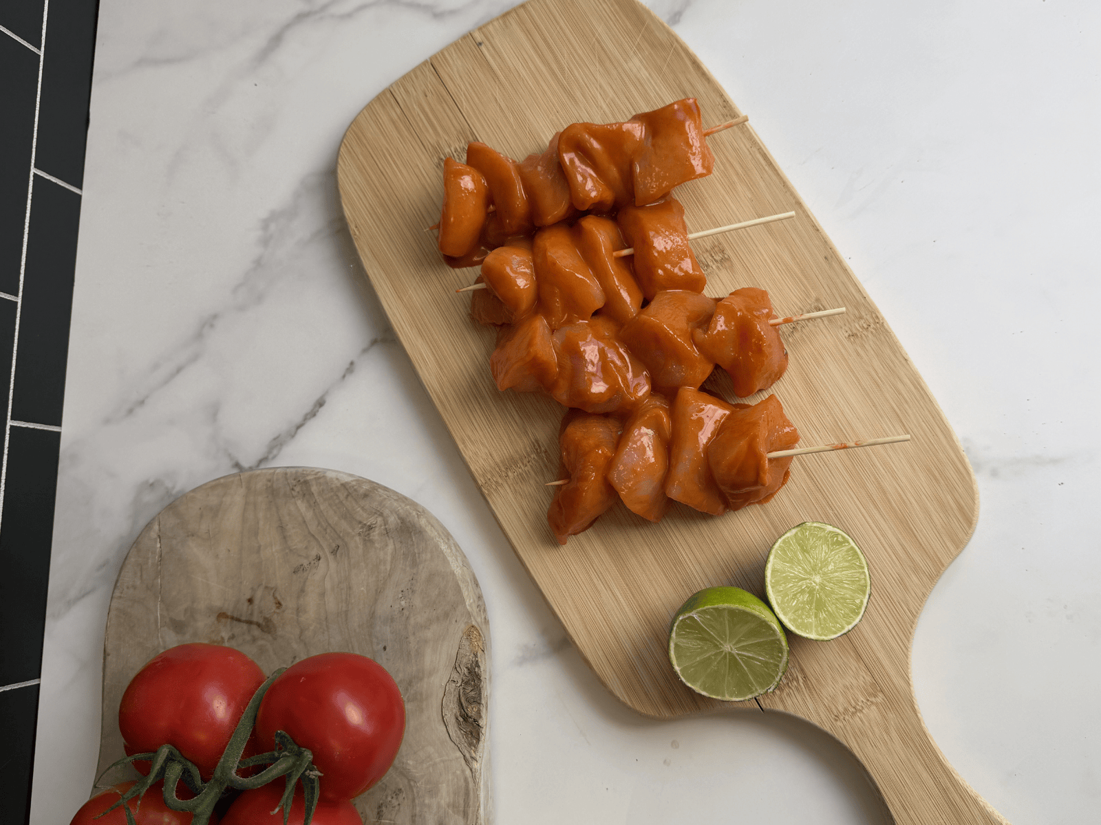 Eversfield Organic Chicken Organic Buffalo Chicken Kebabs 400g