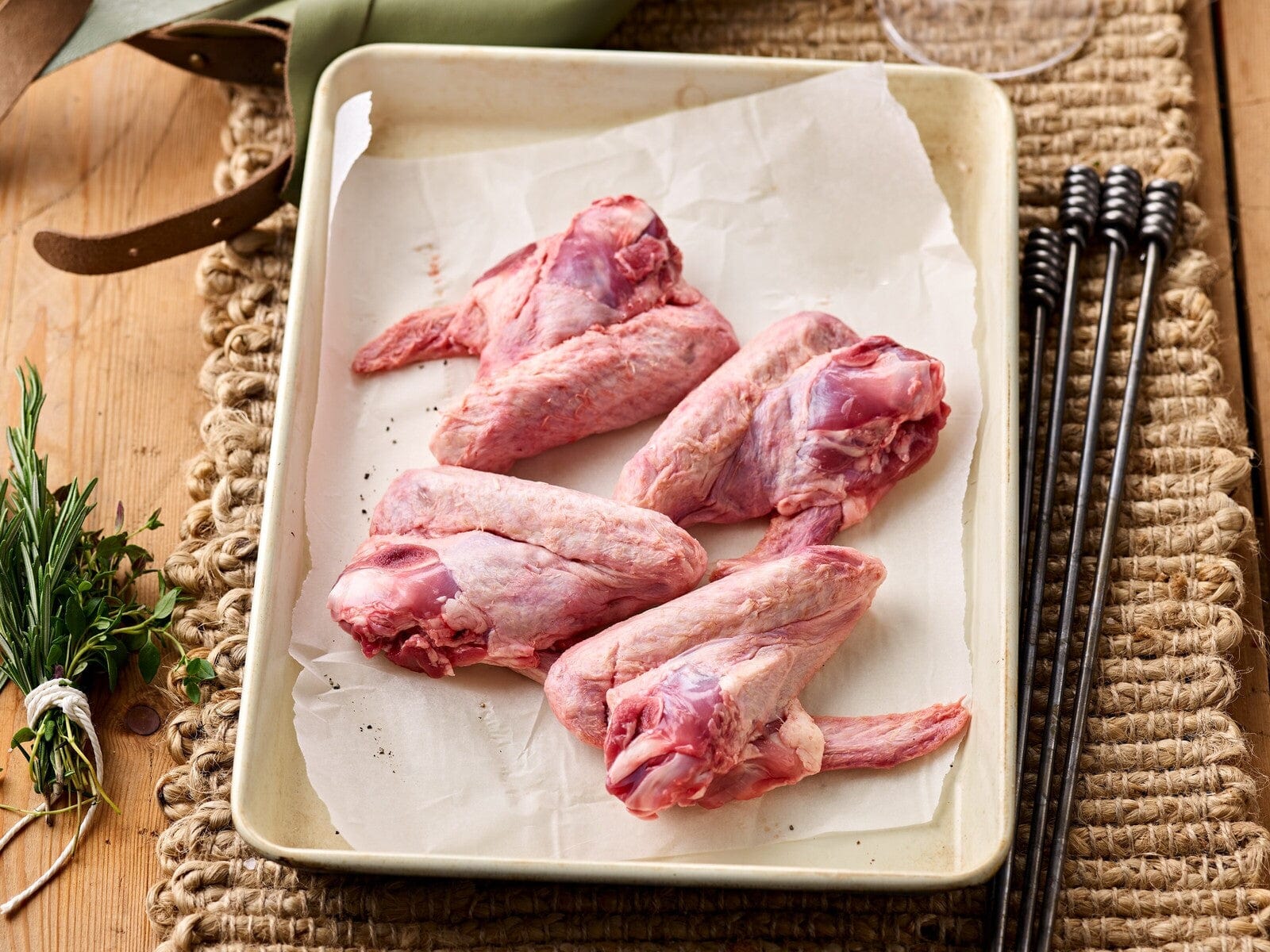 Eversfield Organic Duck Duck Wings, Previously Frozen 550g