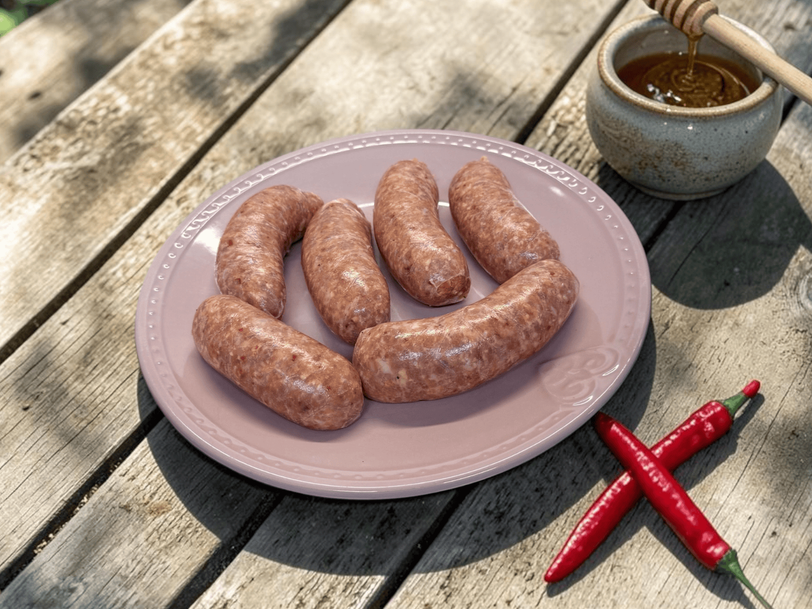 Eversfield Organic Honey & Sweet Chilli Pork Sausage 400g