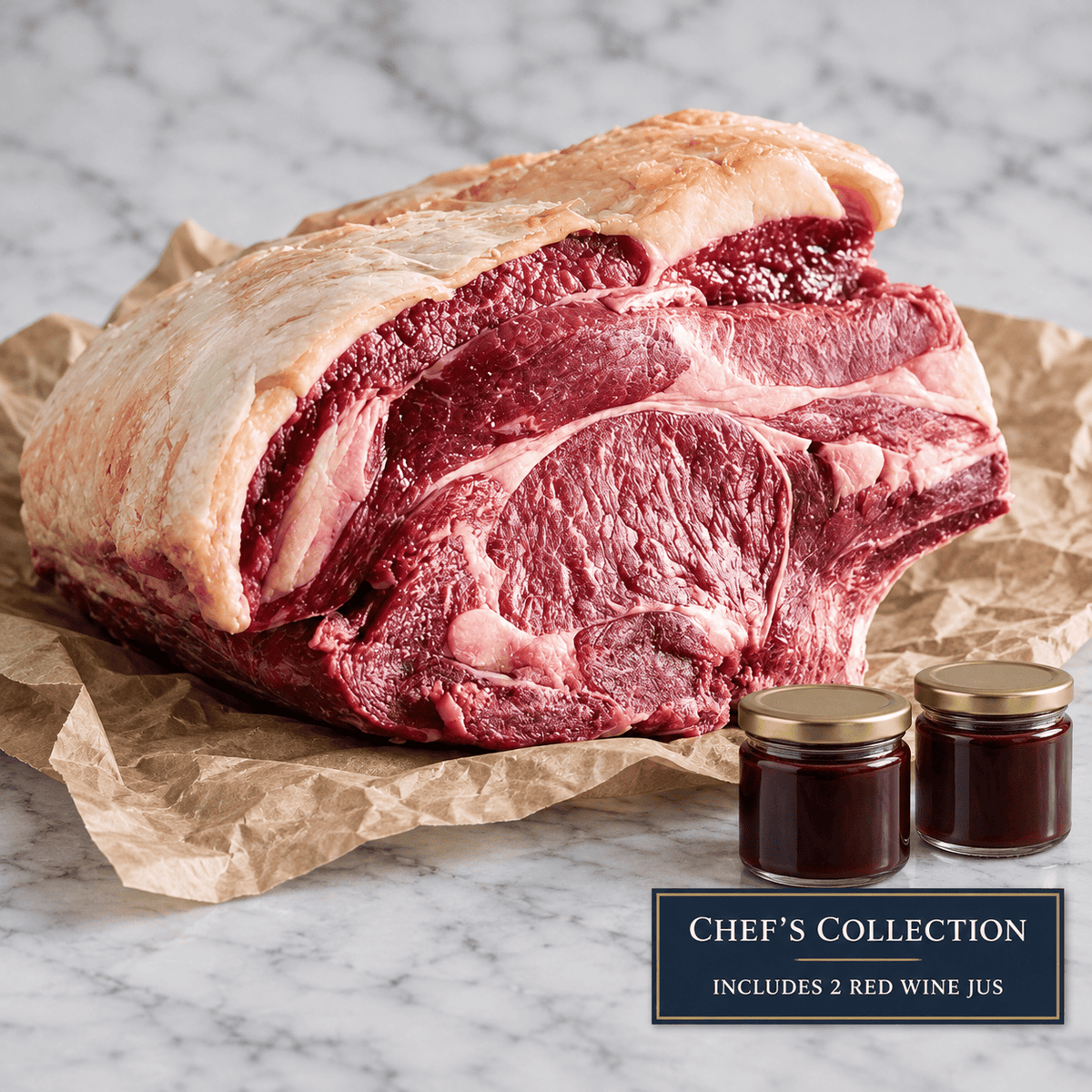 Eversfield Organic Organic Rib of Beef with Red Wine Jus