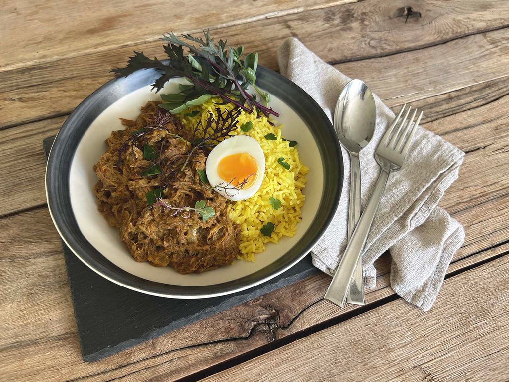 Beef Rendang Curry with Pilau Rice | Eversfield Organic | UK Delivery