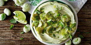 Broad Bean, Mint & Feta Dunk