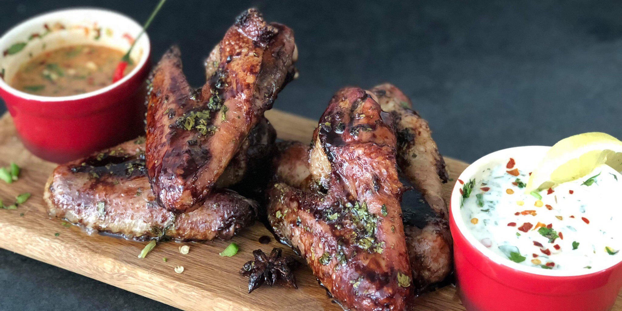 Sticky Duck Wings