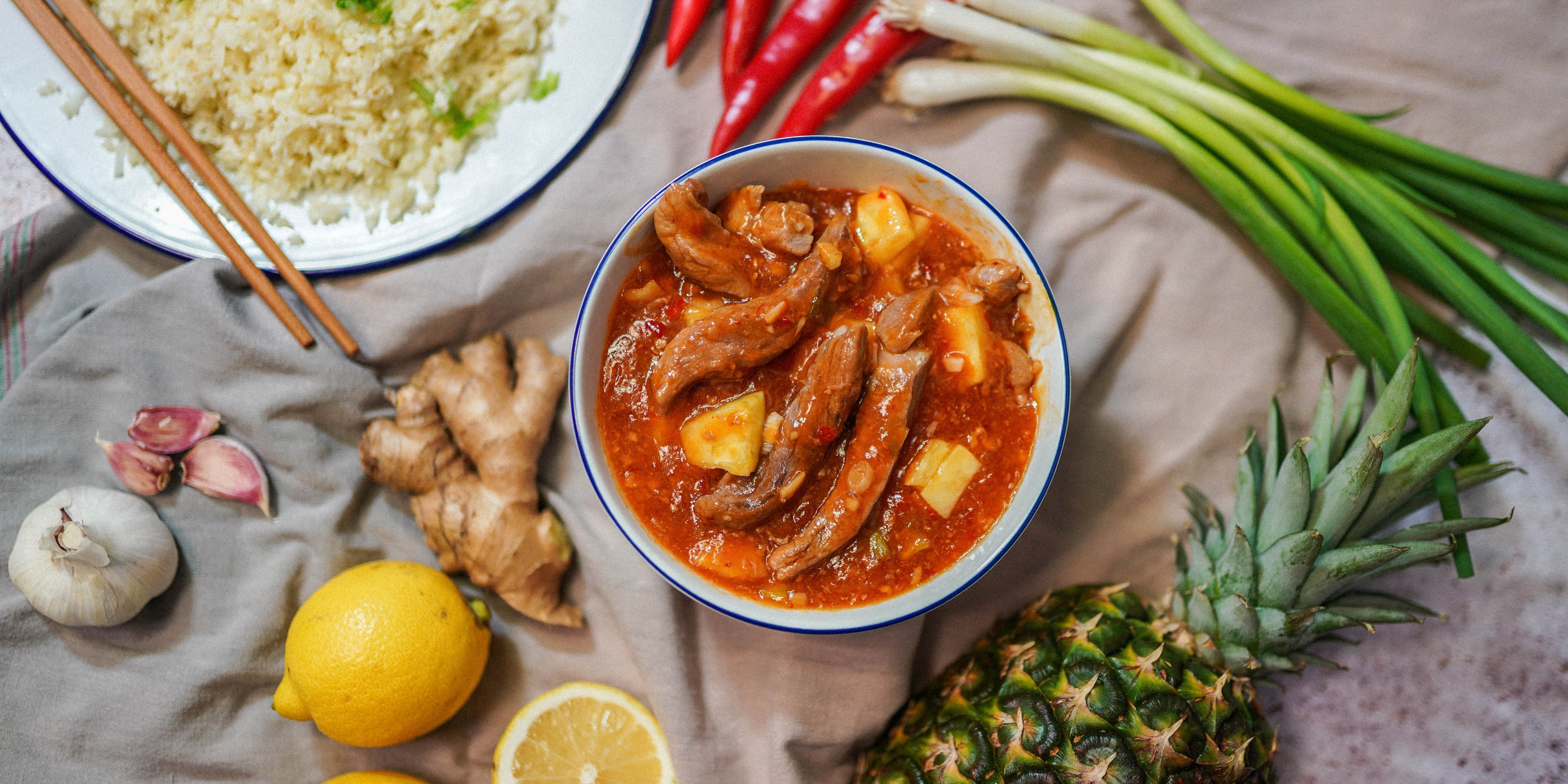 Eversfield Organic’s Sweet and Sour Coconut Pork