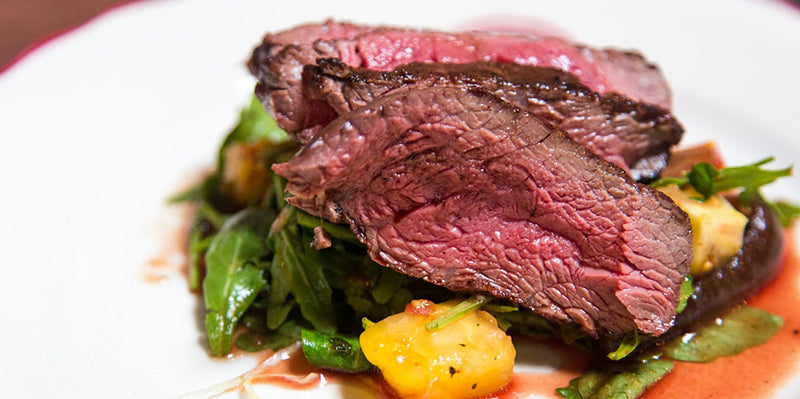 Venison Steaks in Cranberry