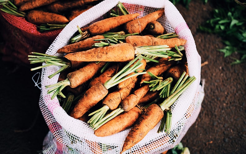 organic vegetables from pesticide free soils