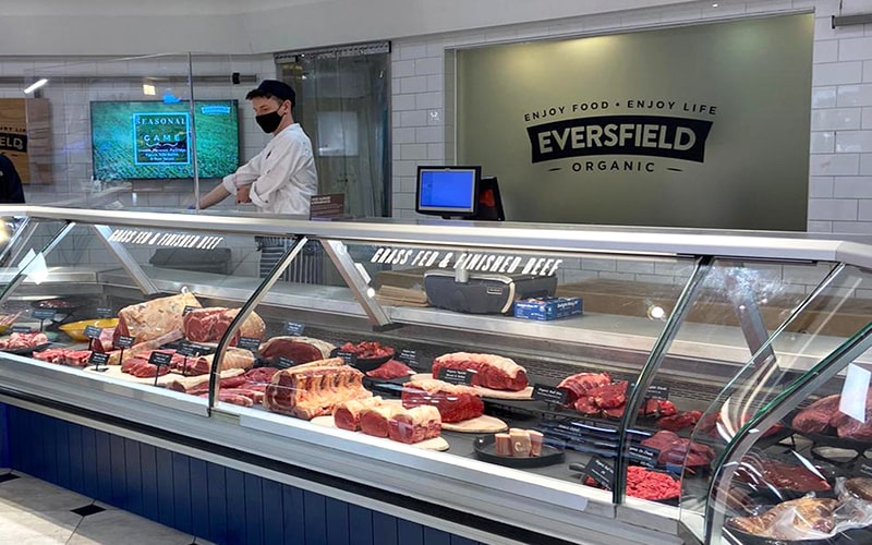 organic meat counter grass-fed butchers selfridges