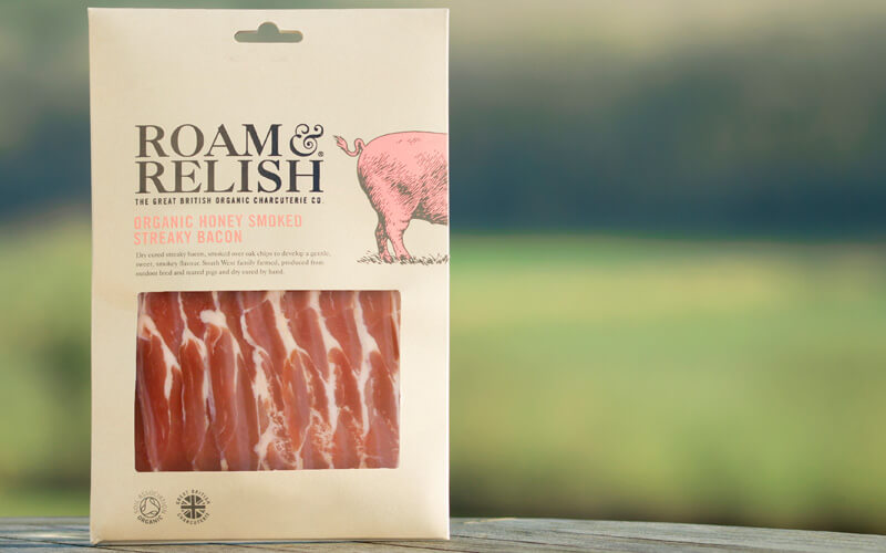 Eversfield Organic Award Winning Roam Relish Honey Roast Bacon