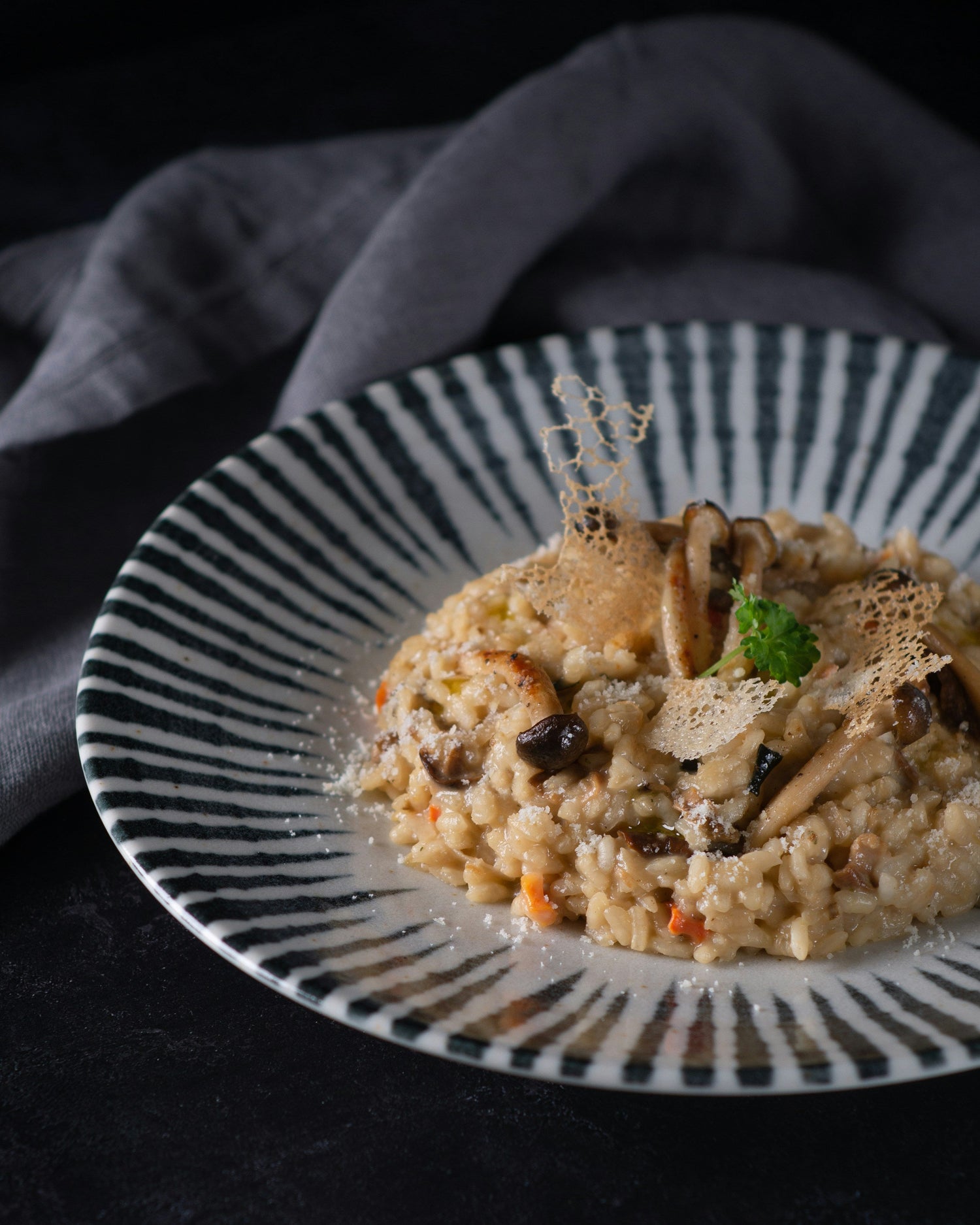 Creamy Mushroom & Beef Broth Risotto