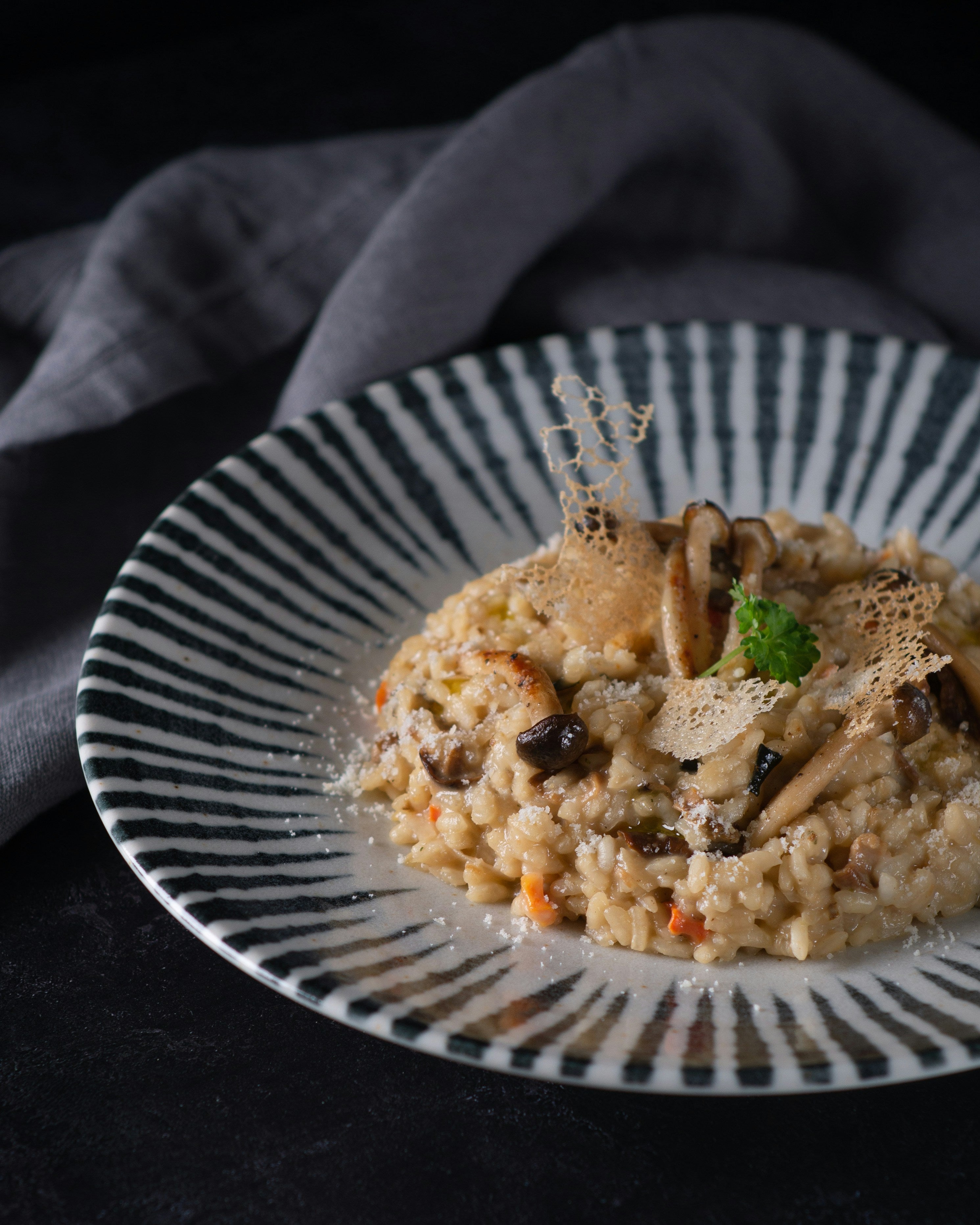 Creamy Mushroom & Beef Broth Risotto