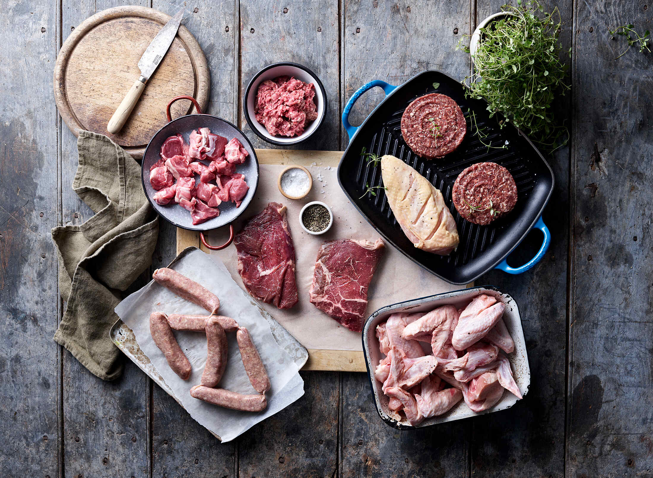 Organic meat and wild fish delivery 