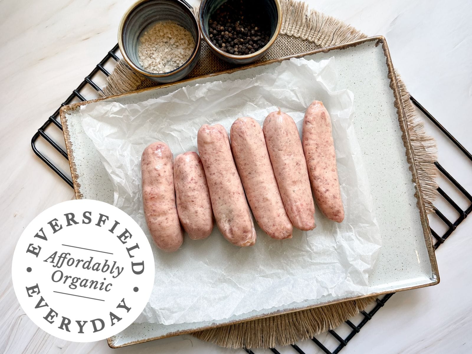 Eversfield Everyday Pork Everyday Organic Pork Sausages 400g
