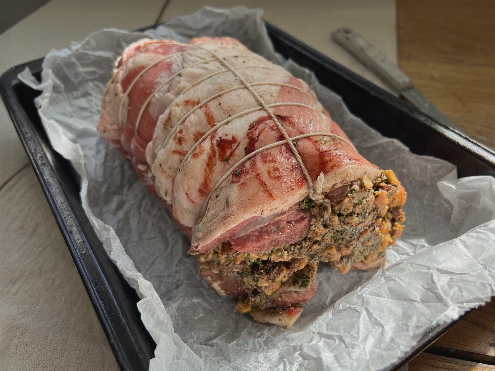 Eversfield Organic  Apple Stuffed Shoulder of Lamb