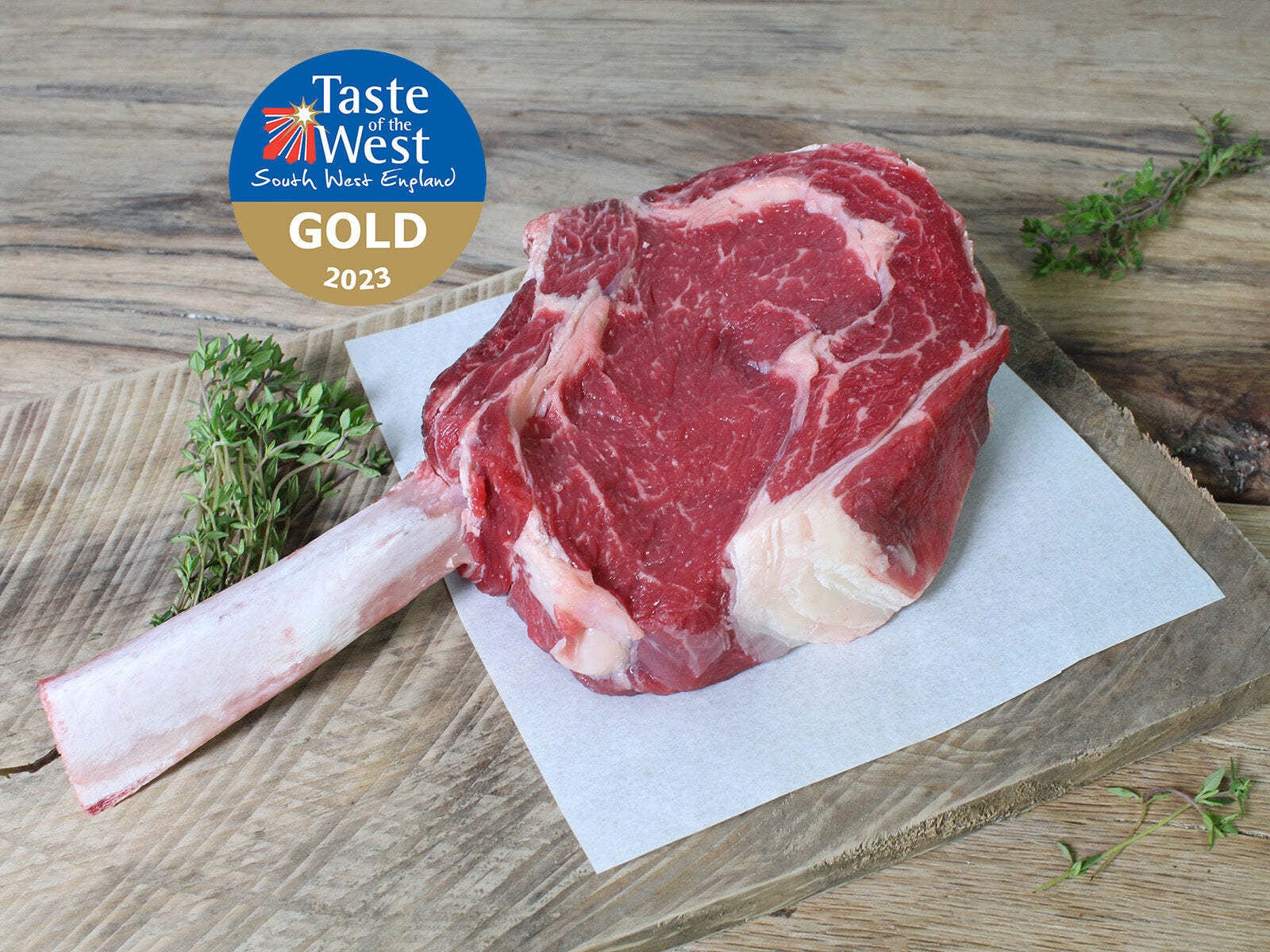 Eversfield Organic Beef 28 Day Aged Tomahawk Steak 750g