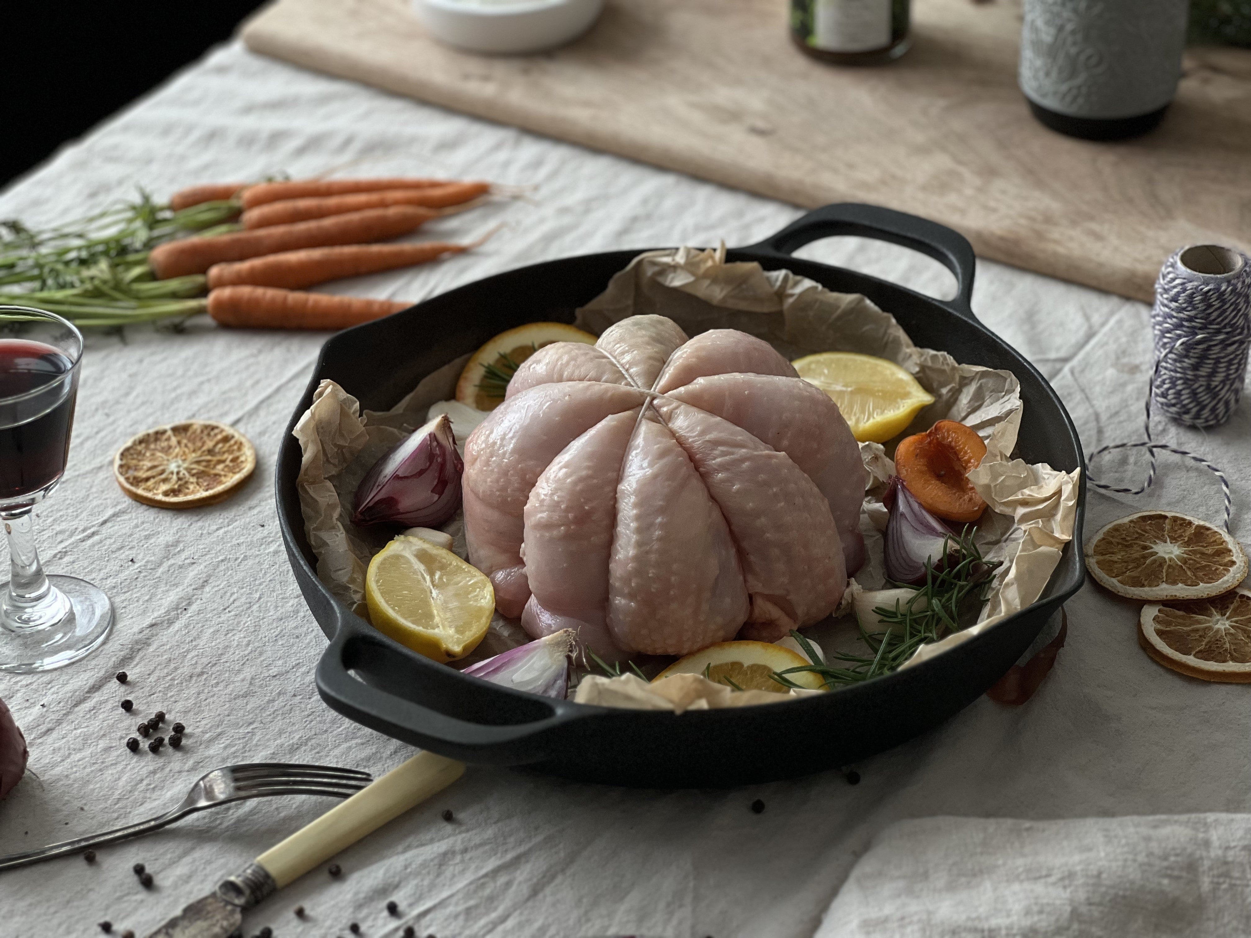 Eversfield Organic  Chicken Festive Stuffed Boneless Chicken 1.2kg