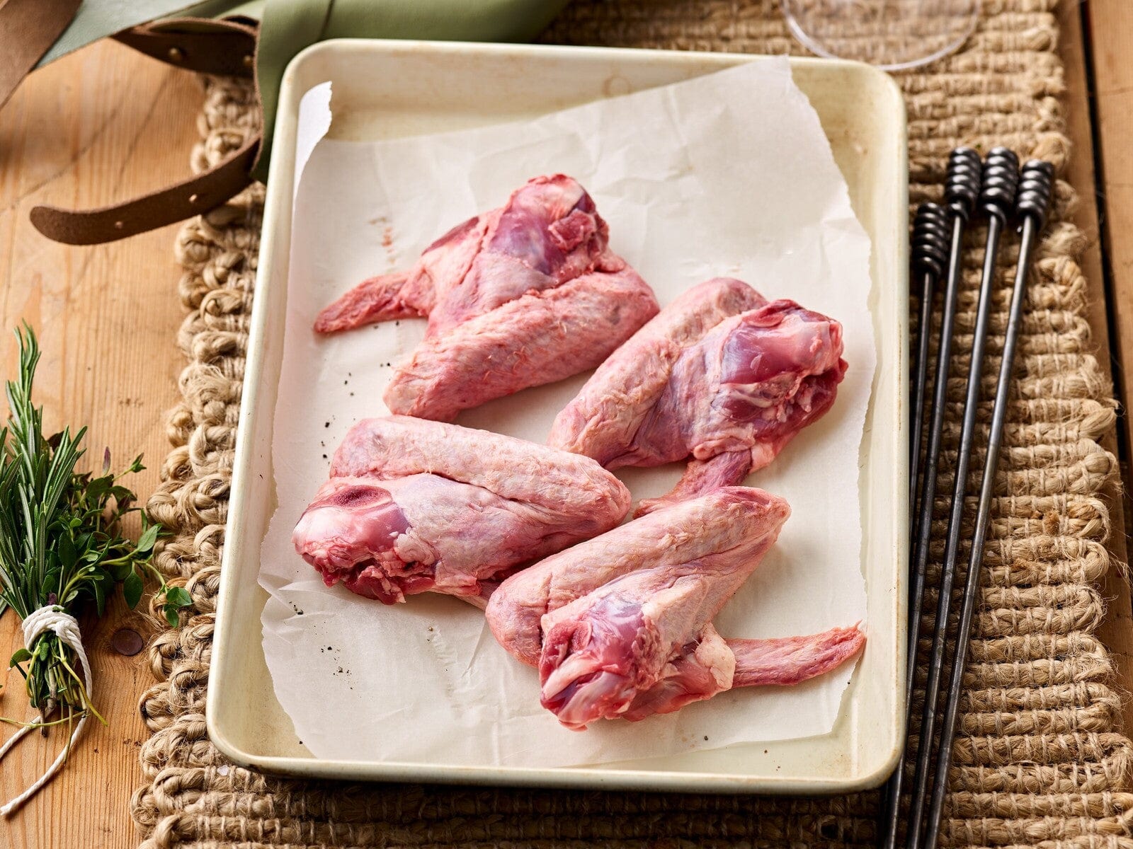 Eversfield Organic Duck Duck Wings, Previously Frozen 550g