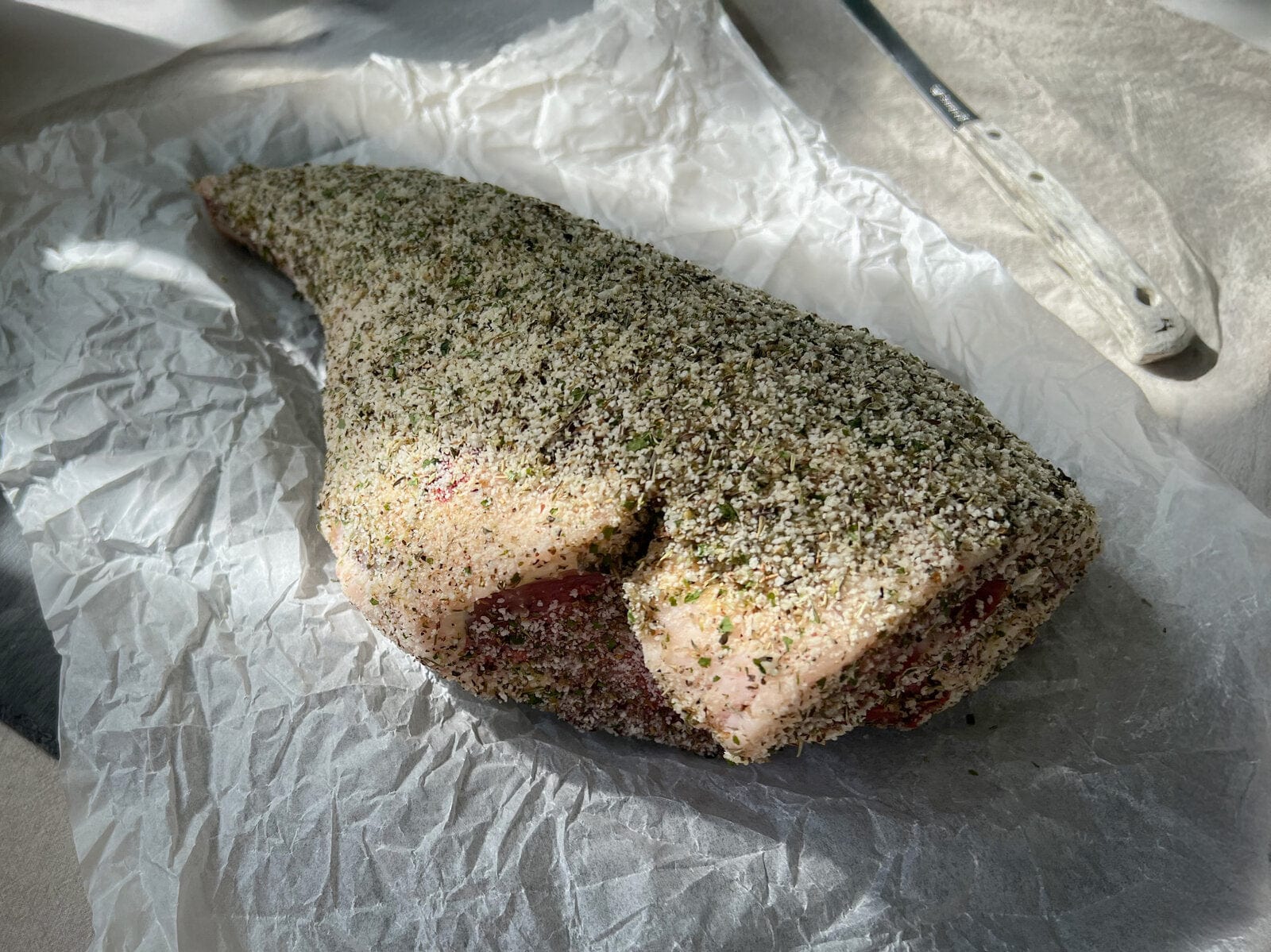 Eversfield Organic  Herb Crusted Leg of Lamb 2.4kg