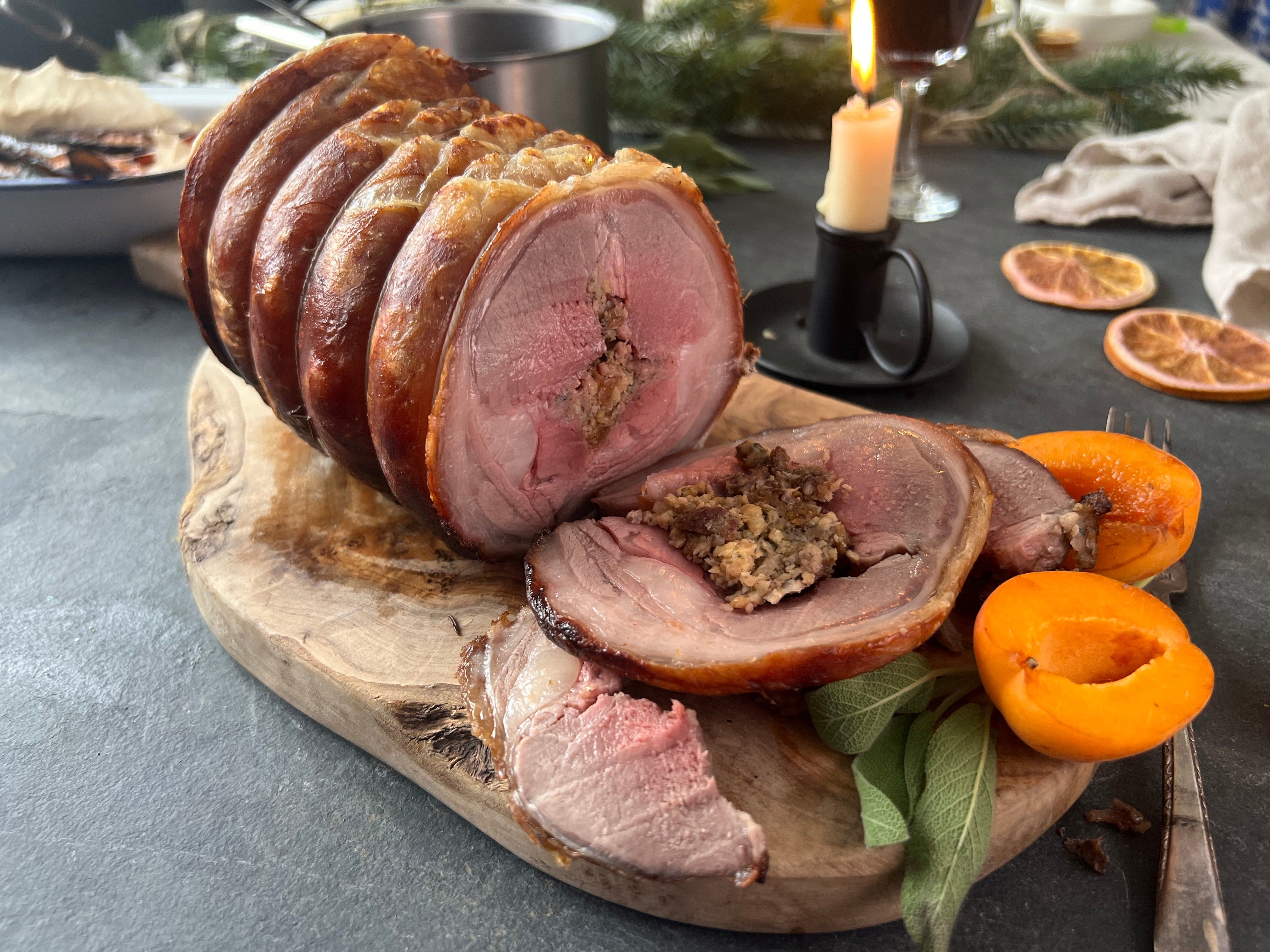 Eversfield Organic Lamb Apricot & Rosemary Stuffed Lamb Loin 1kg