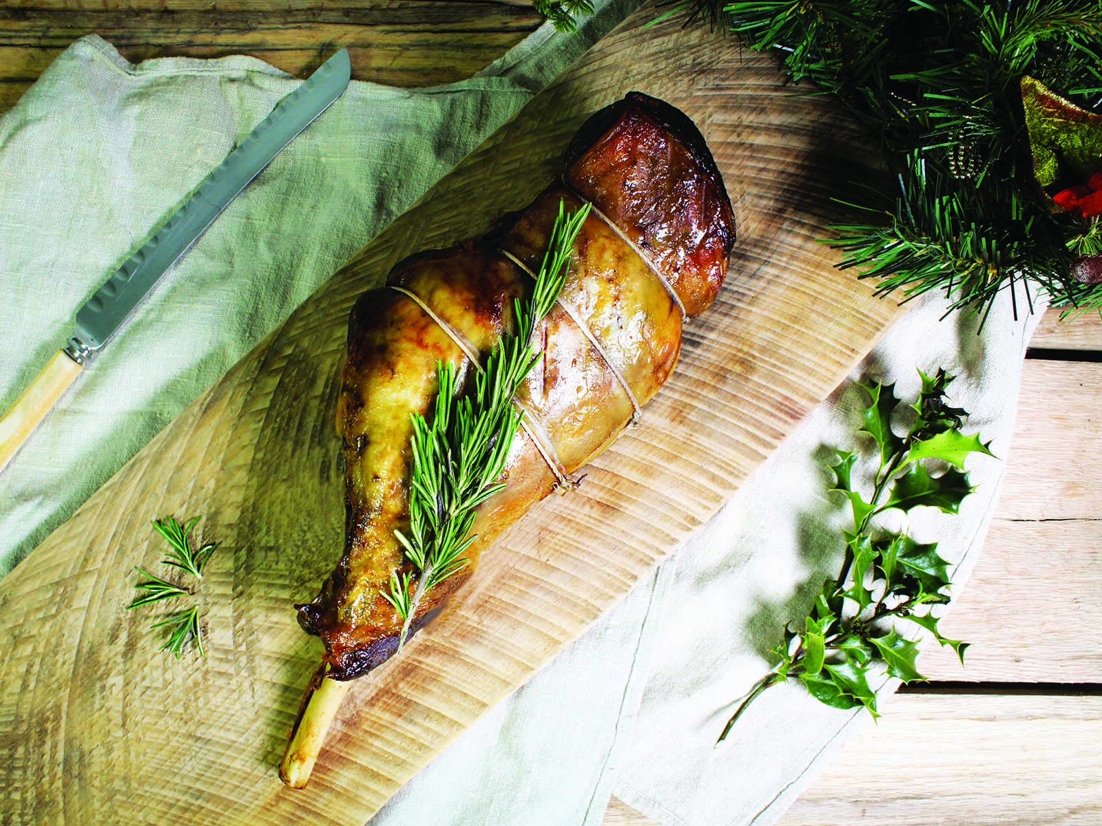 Eversfield Organic Lamb Smoked Leg of Lamb 2.7kg