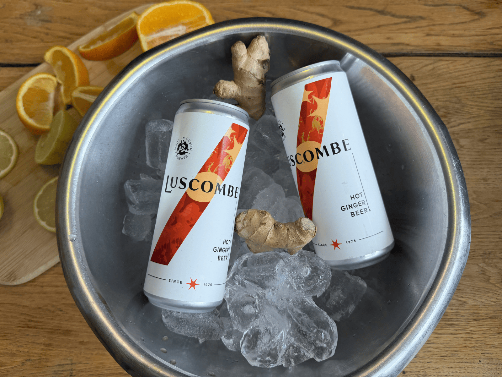 Eversfield Organic Luscombe Hot Ginger Beer 12 x cans