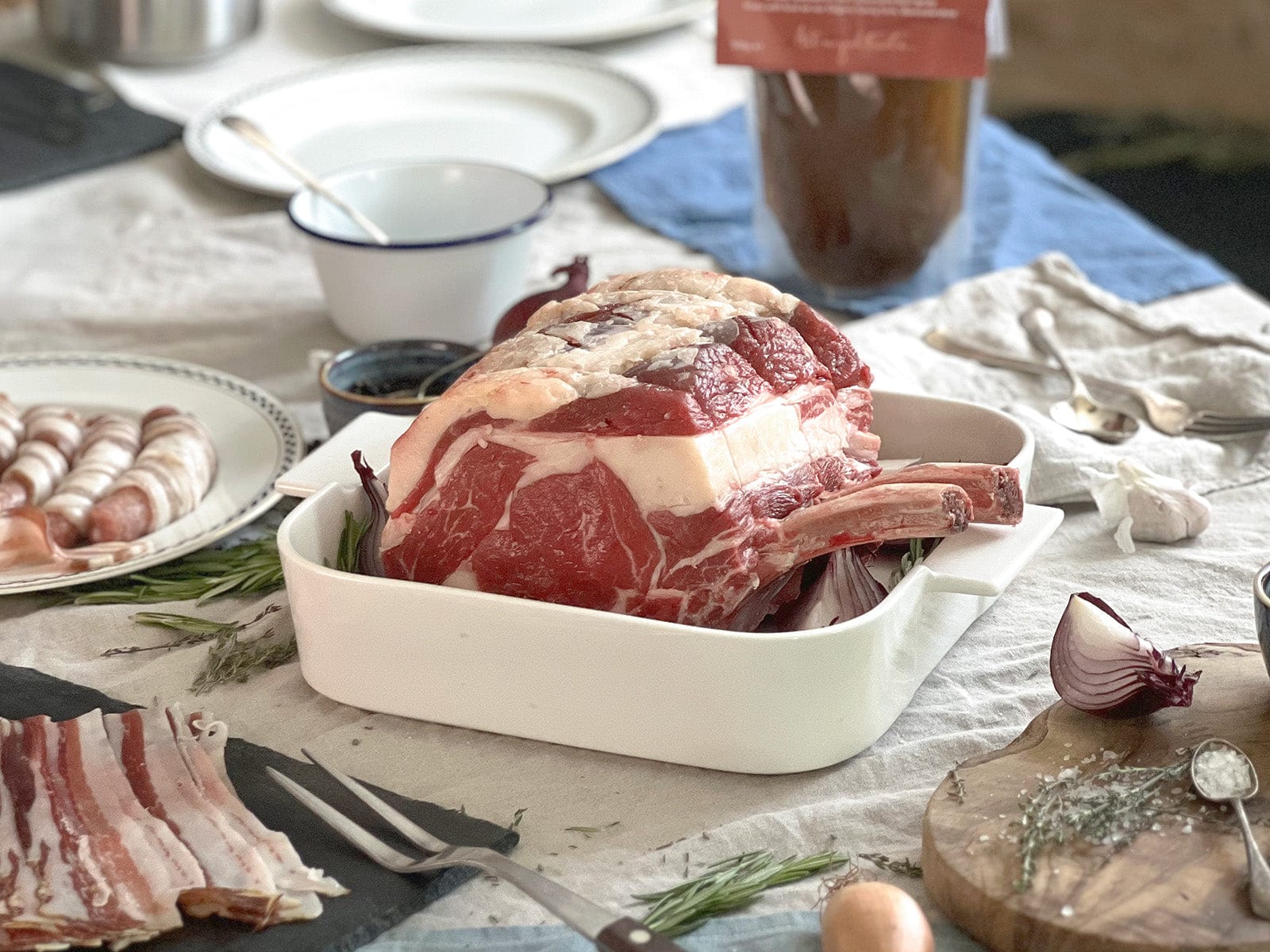 Eversfield Organic Meat and Fish Selection Box Christmas Roast Beef Box Box