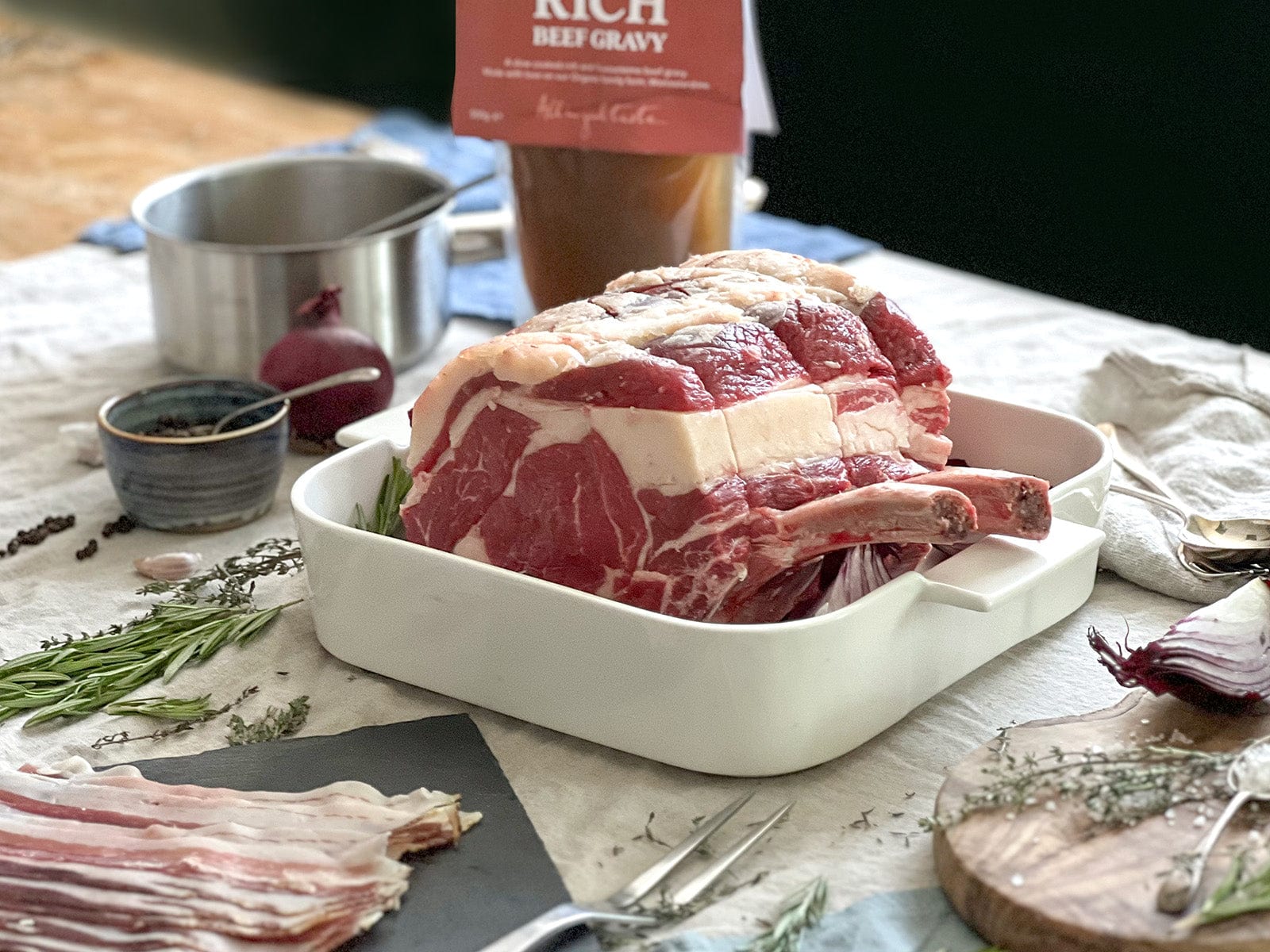 Eversfield Organic Meat and Fish Selection Box Christmas Roast Beef Box Box