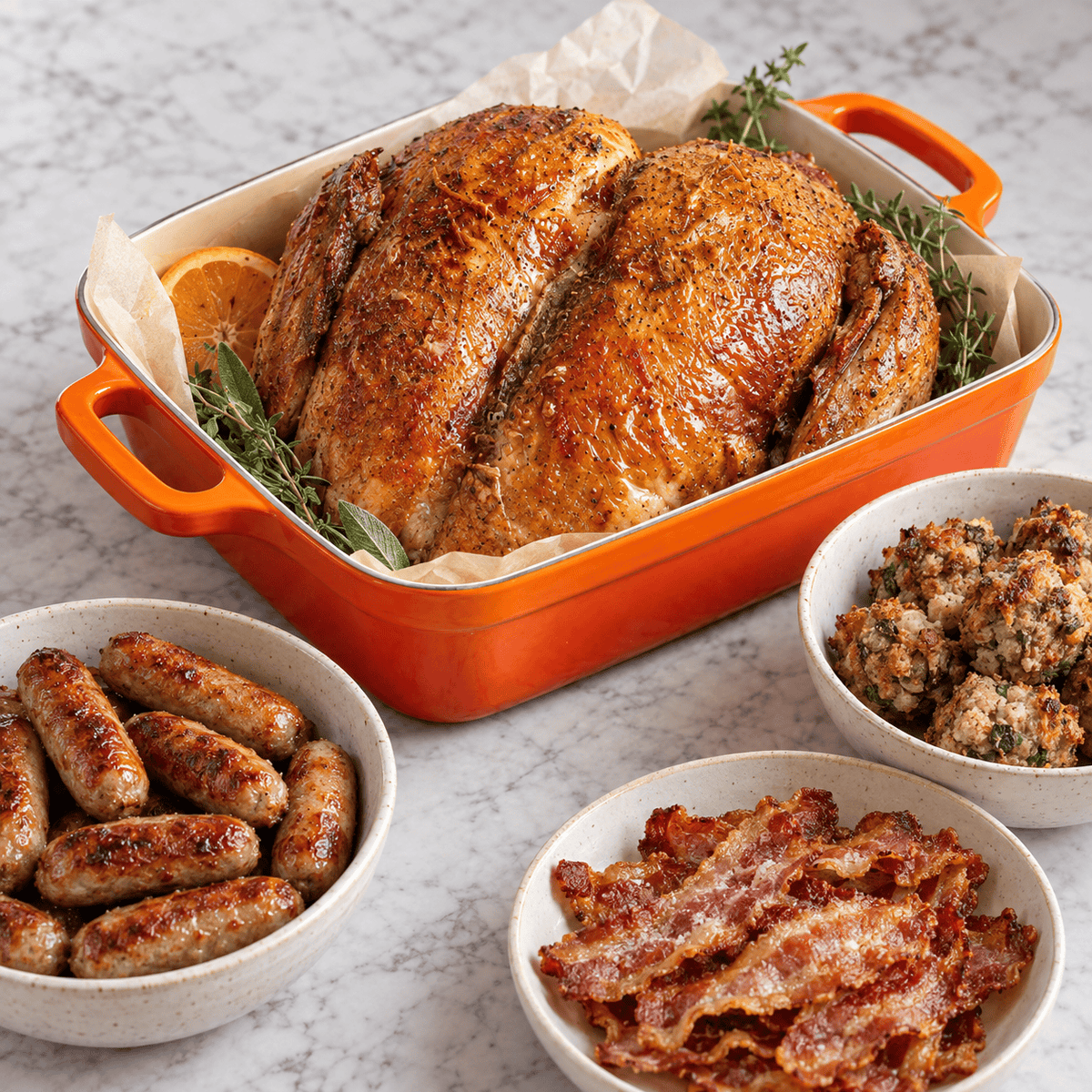 Eversfield Organic  Meat and Fish Selection Box The Organic Turkey Christmas Box