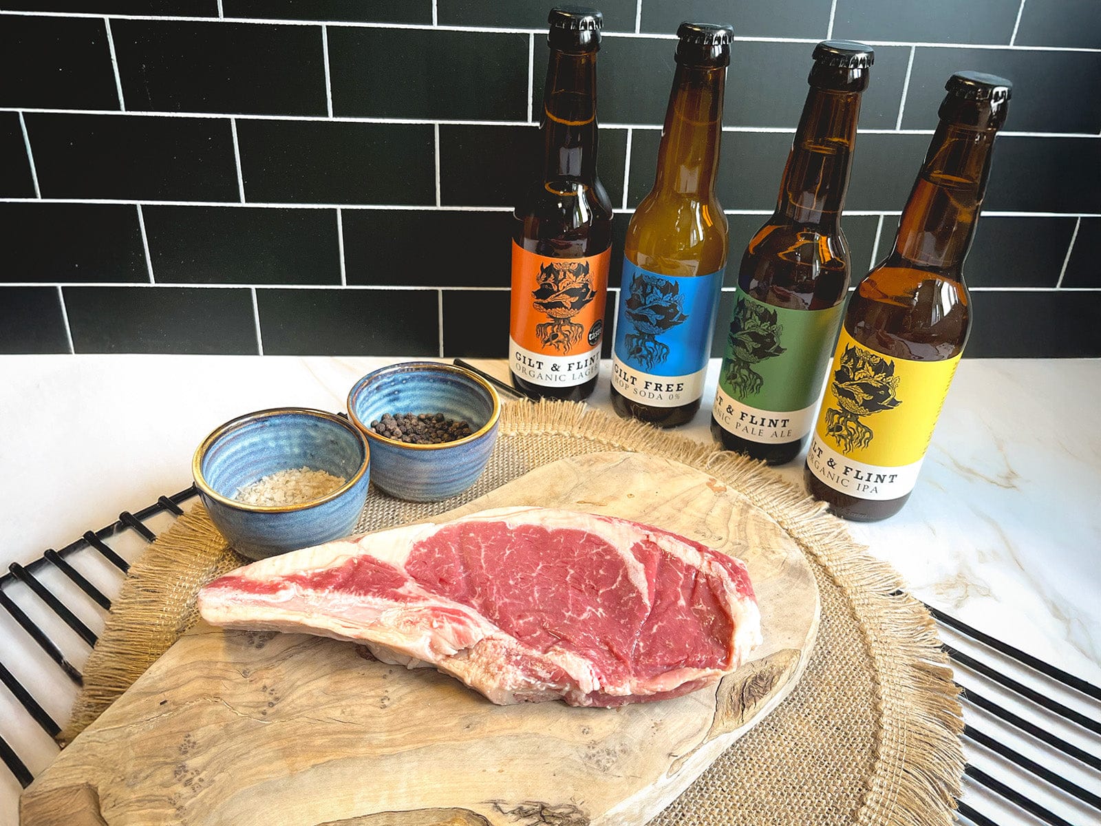 Eversfield Organic  Organic Sirloin Steak in Whiskey, Previously Frozen