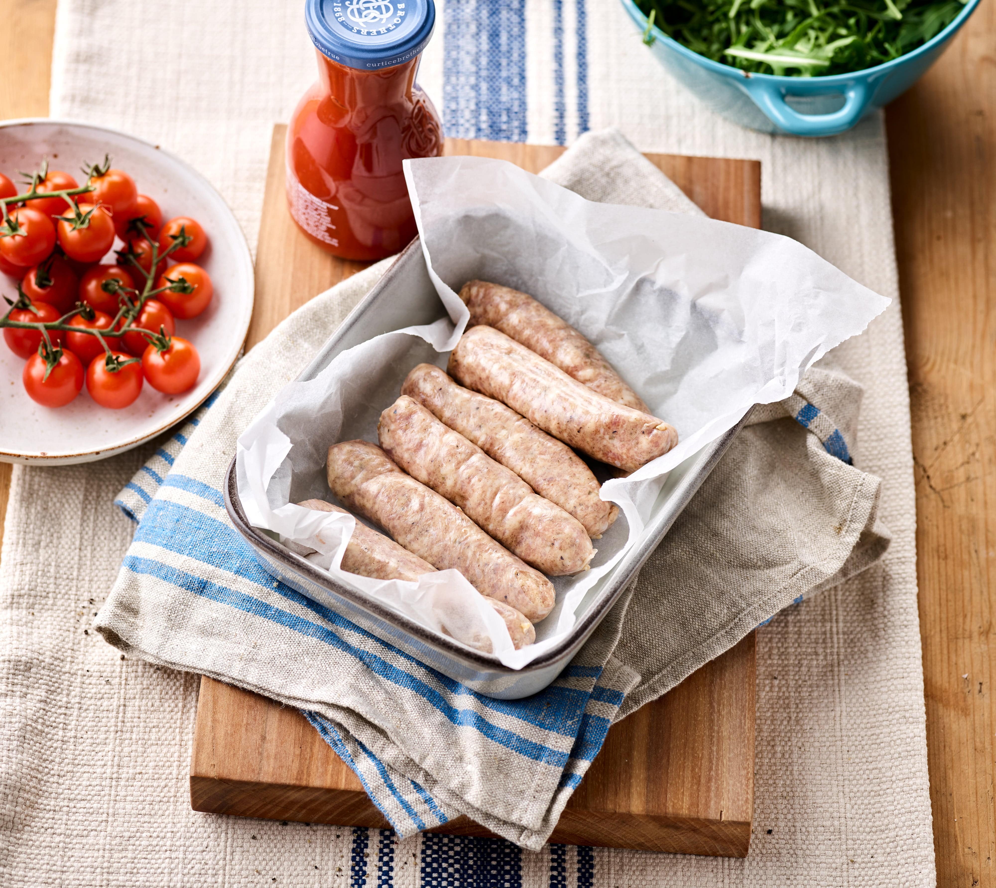 Eversfield Organic Pork Organic Cumberland Style Sausages 400g