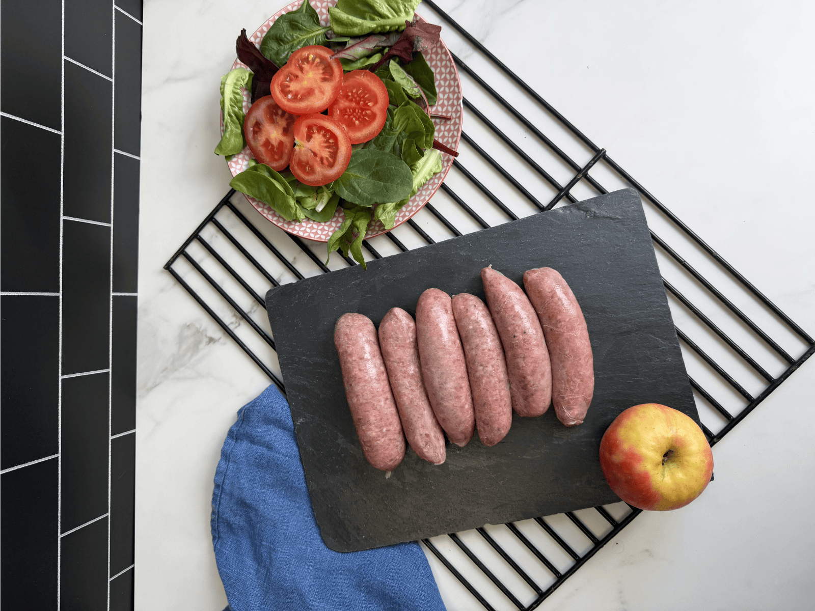 Eversfield Organic  Pork Organic Pork Apple & Cider Sausage 400g