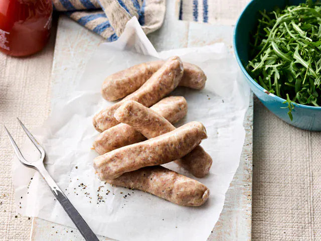 Eversfield Organic  Pork Organic Pork Sausages, Previously Frozen 400g