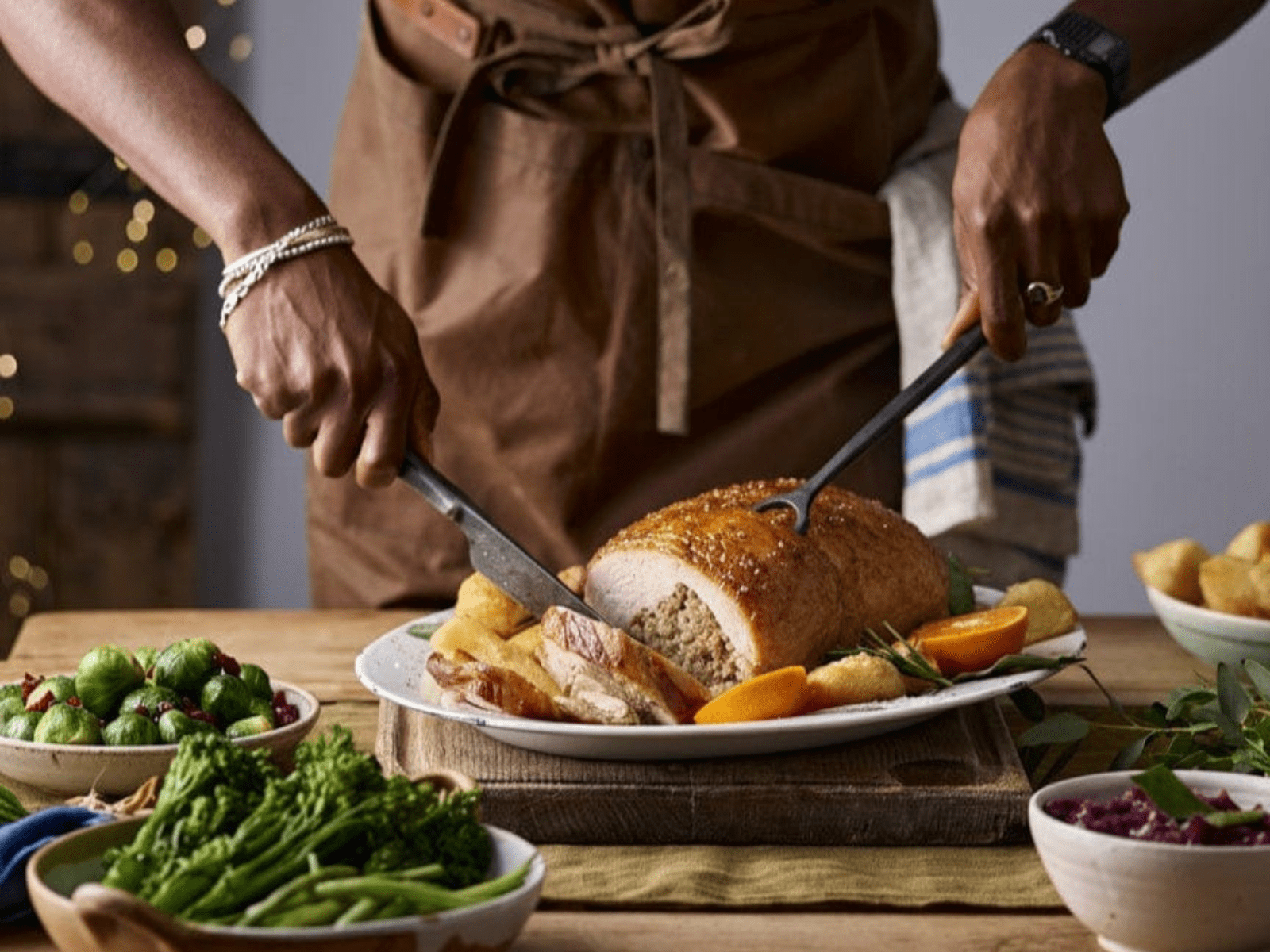 Eversfield Organic turkey Organic Glazed Turkey Stuffed with Cranberry and Orange 2.5kg