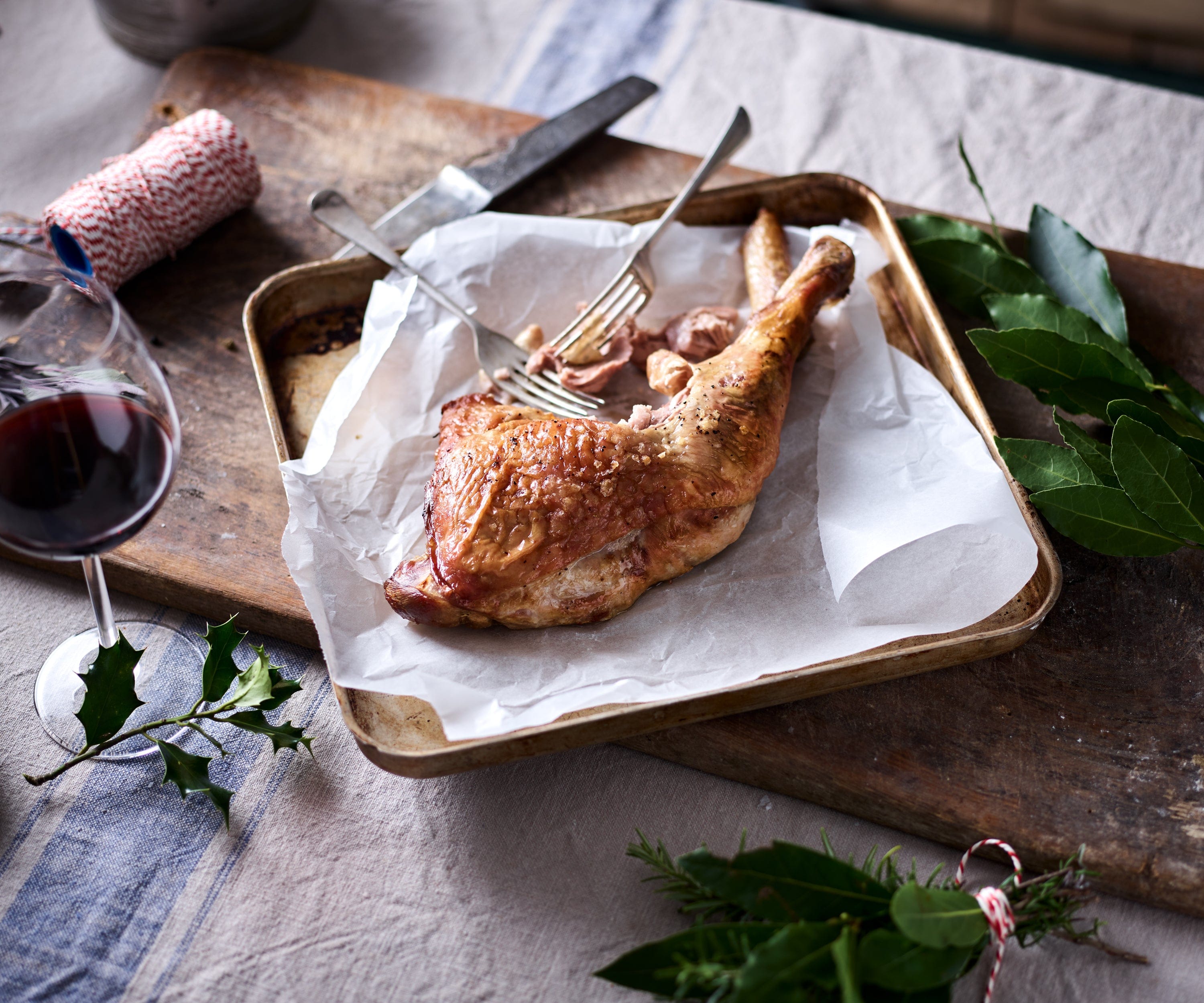 Eversfield Organic turkey Organic Turkey Legs 2x Legs (avg. 750g)