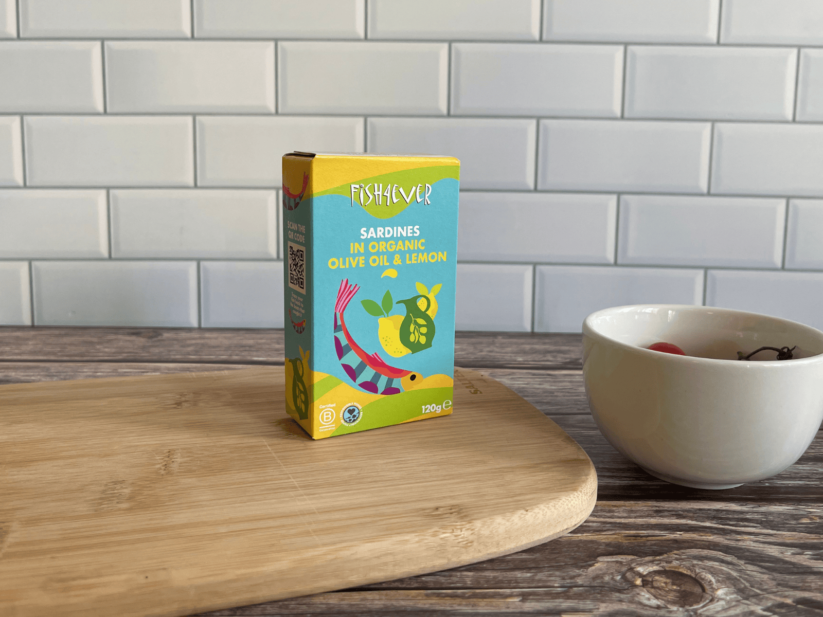 Fish4Ever Fish Organic Fish4Ever Sardines in Olive Oil and Lemon 120g