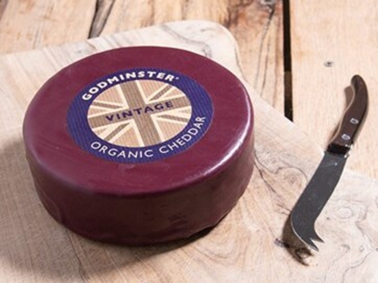 Godminster Cheese Godminster Large Waxed Vintage Cheddar Round 1kg