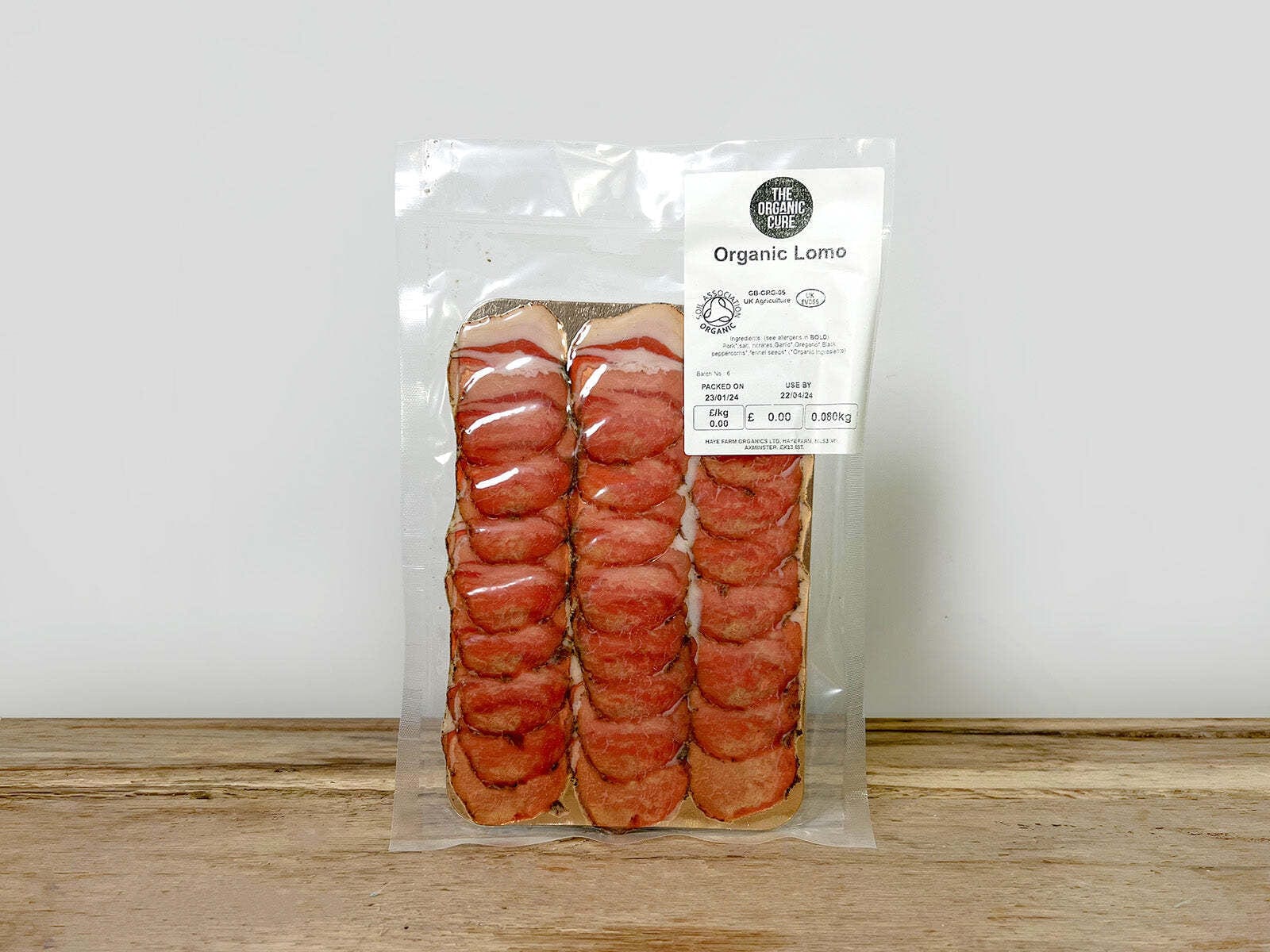 The Organic Cure Charcuterie Lomo, The Organic Cure 70g