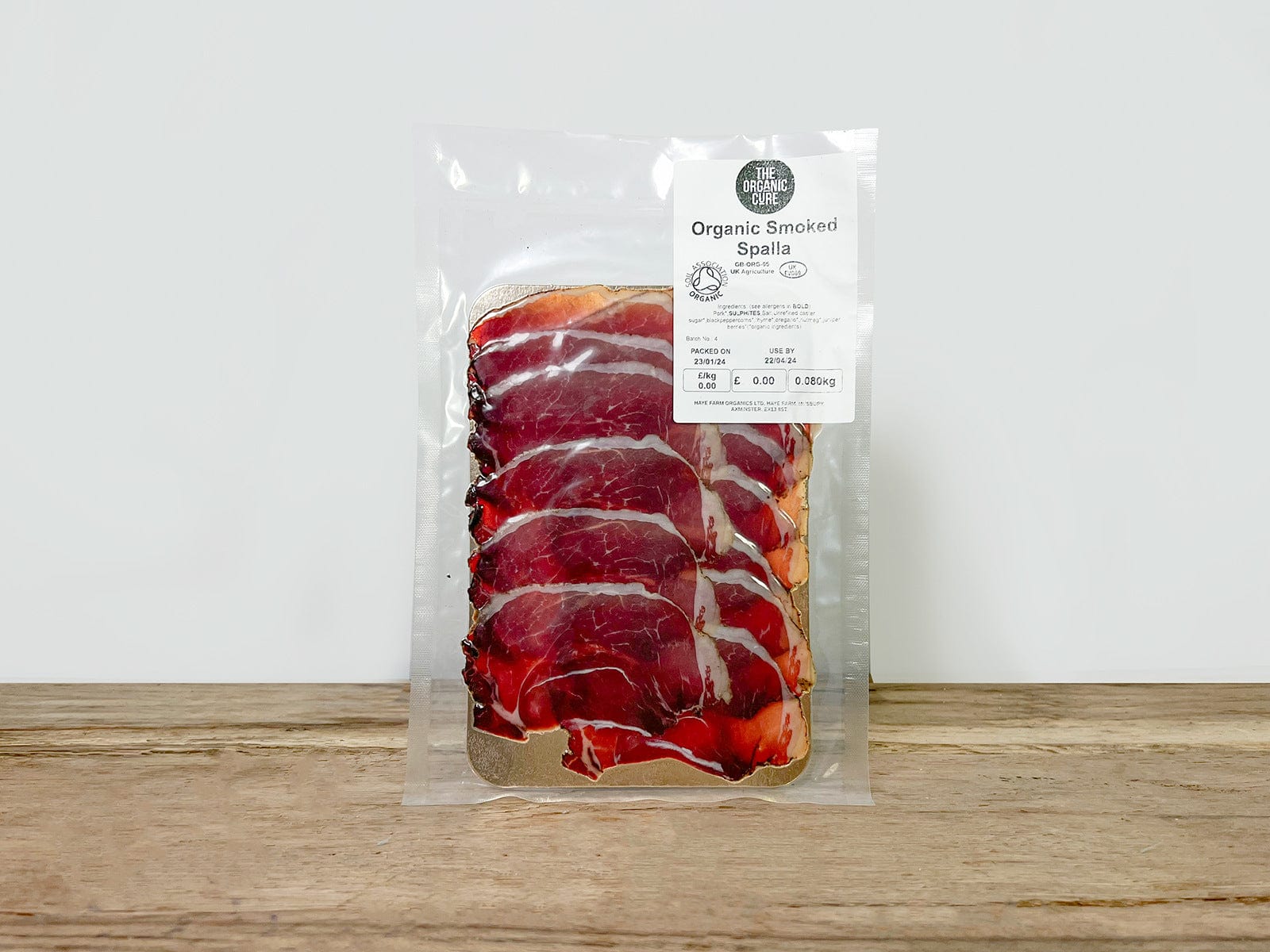 The Organic Cure Charcuterie Oak Smoked Spalla, The Organic Cure 70g