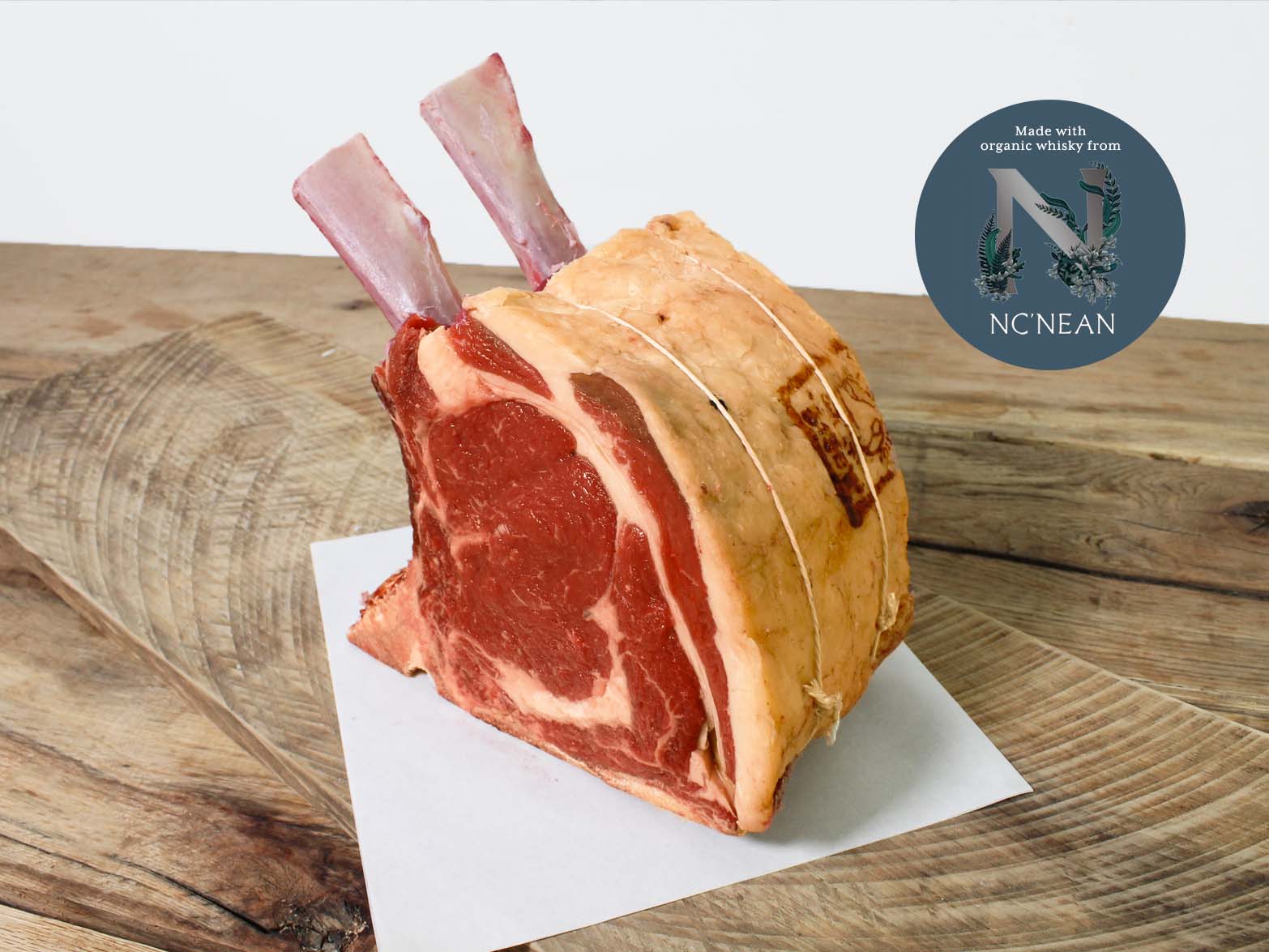 Eversfield Organic Beef NcNean Whisky 45-Day Dry Aged Rib of Beef 4kg